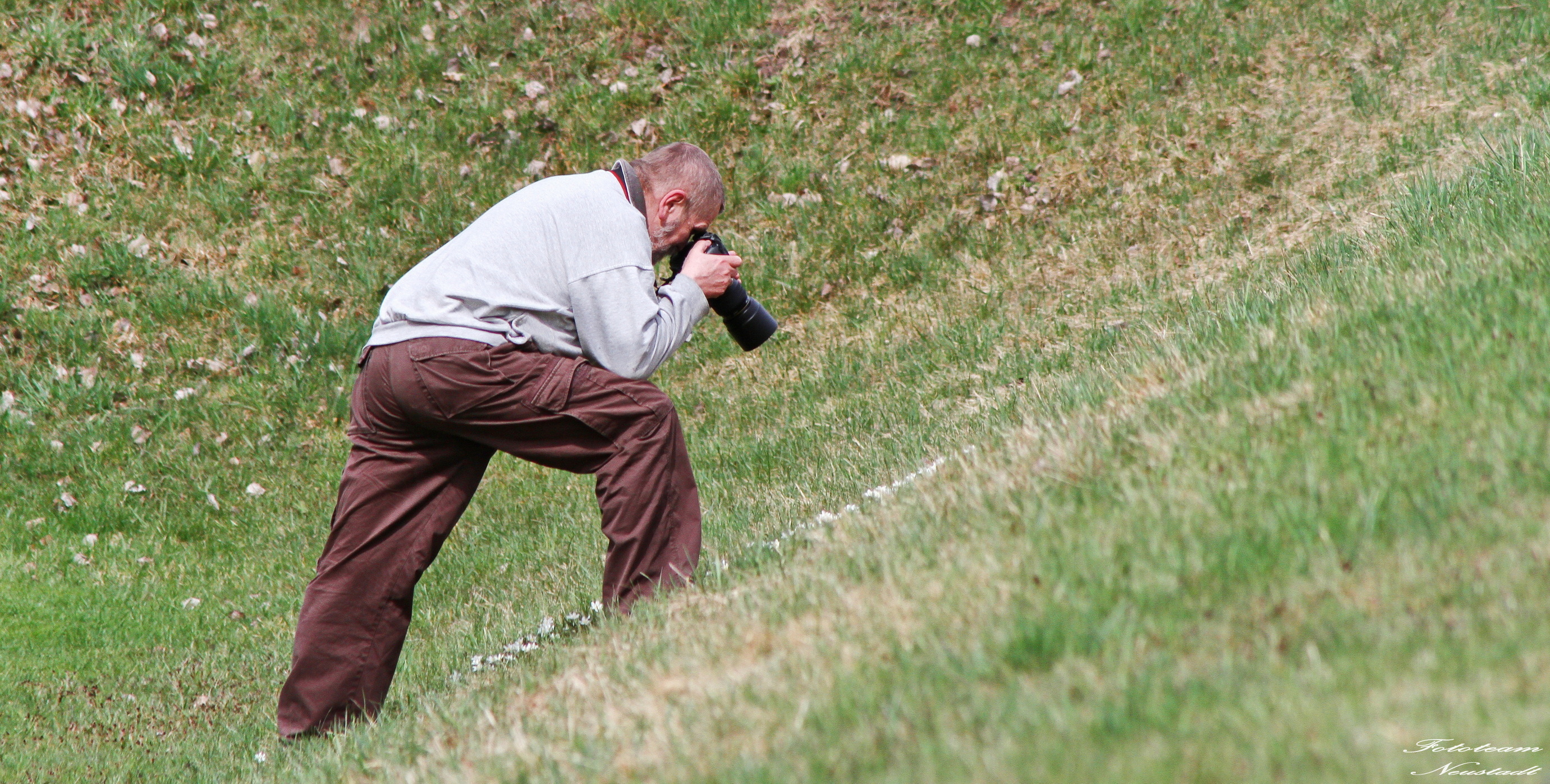 Fotograf bei der Arbeit