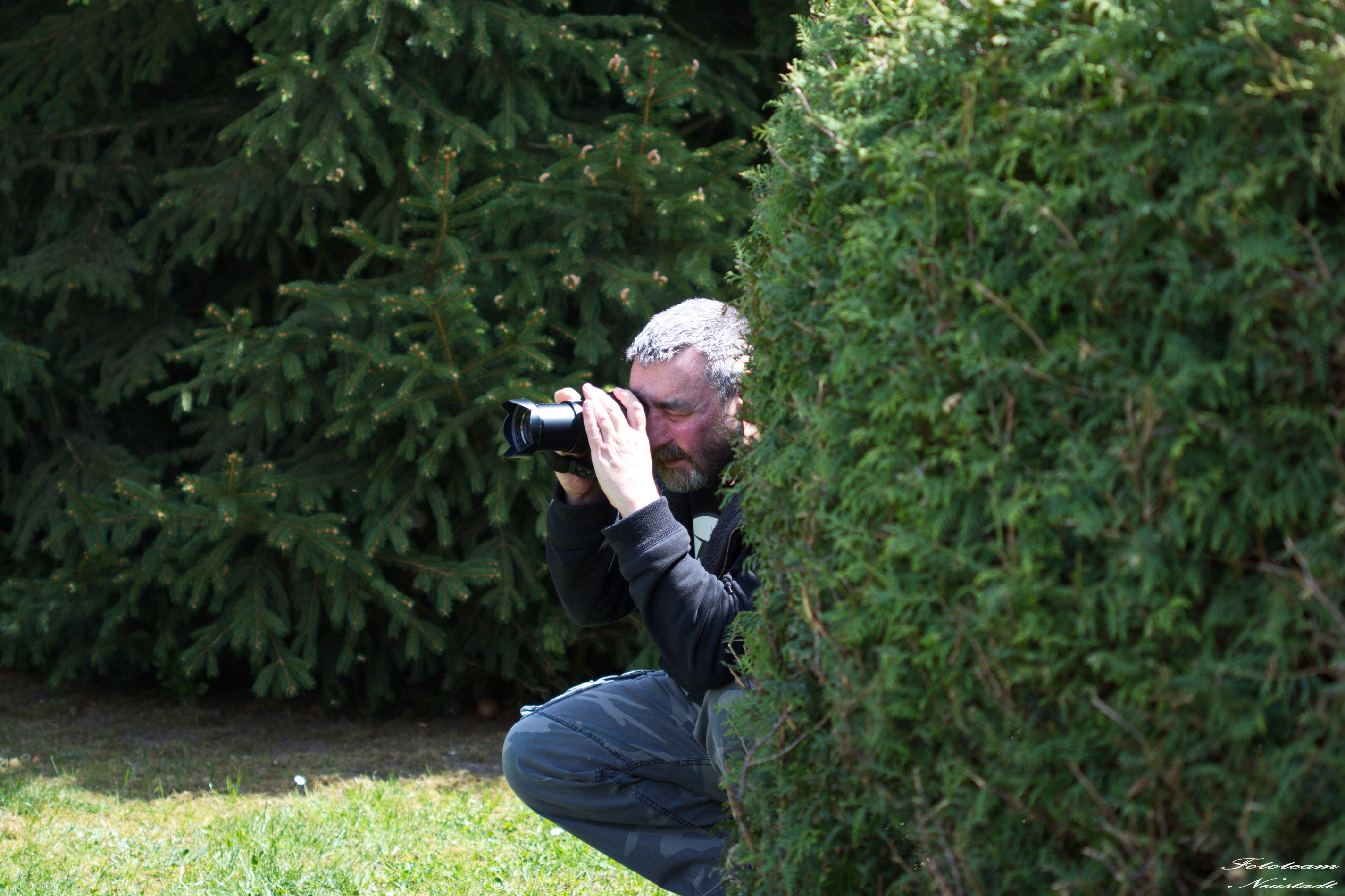 Fotograf bei der Arbeit